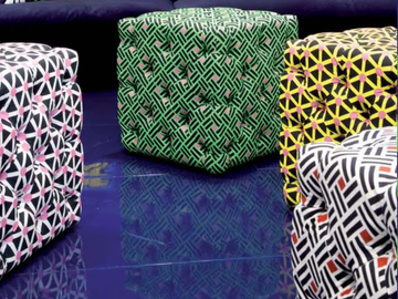 DADO - Upholstered pouf by ERBA ITALIA - view 3